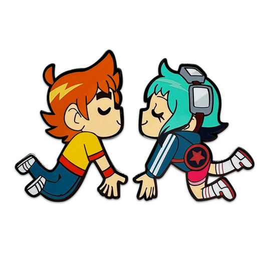 Scott und Ramona Küssen Anstecker