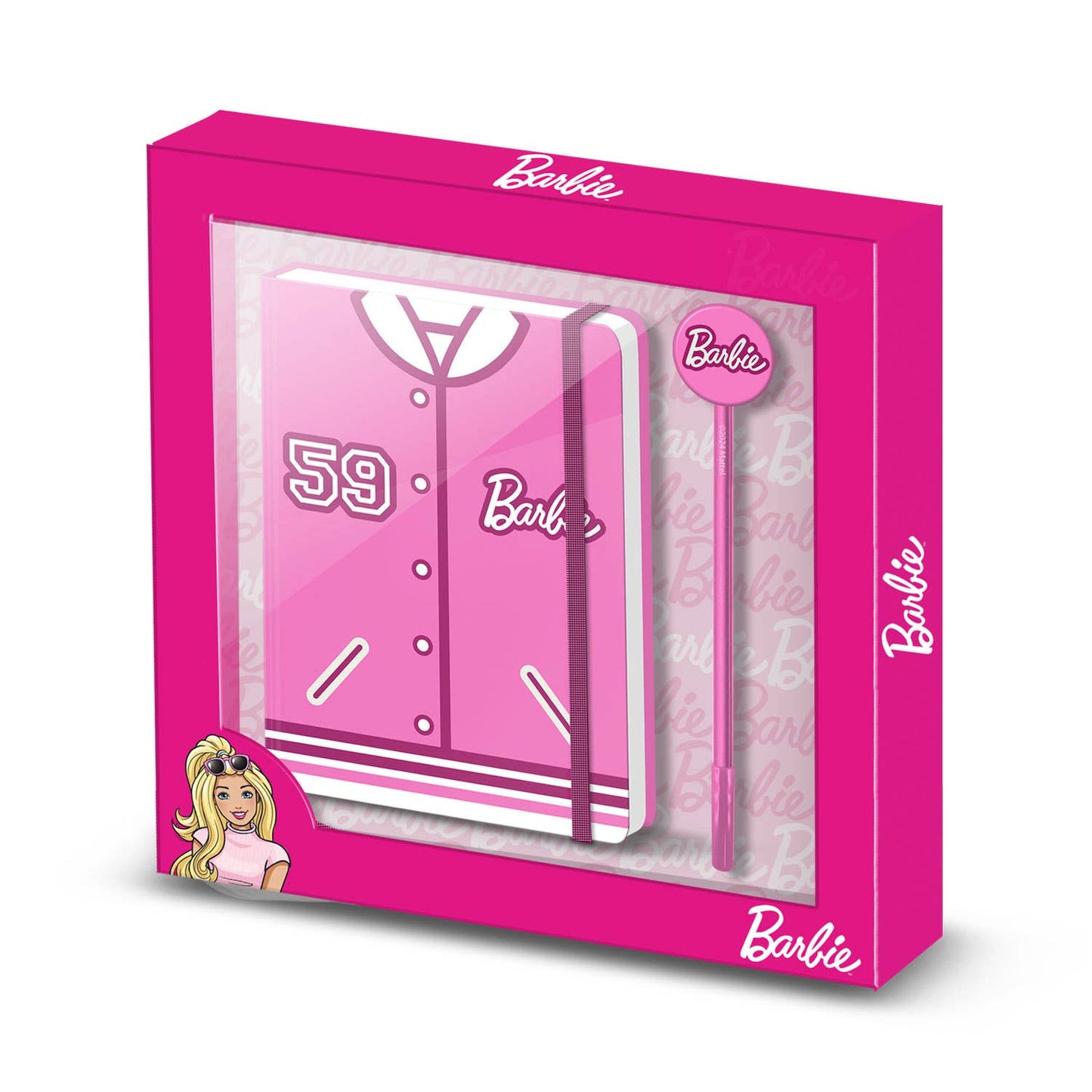 Coffret Journal + Stylo Fashion Barbie « Varsity »