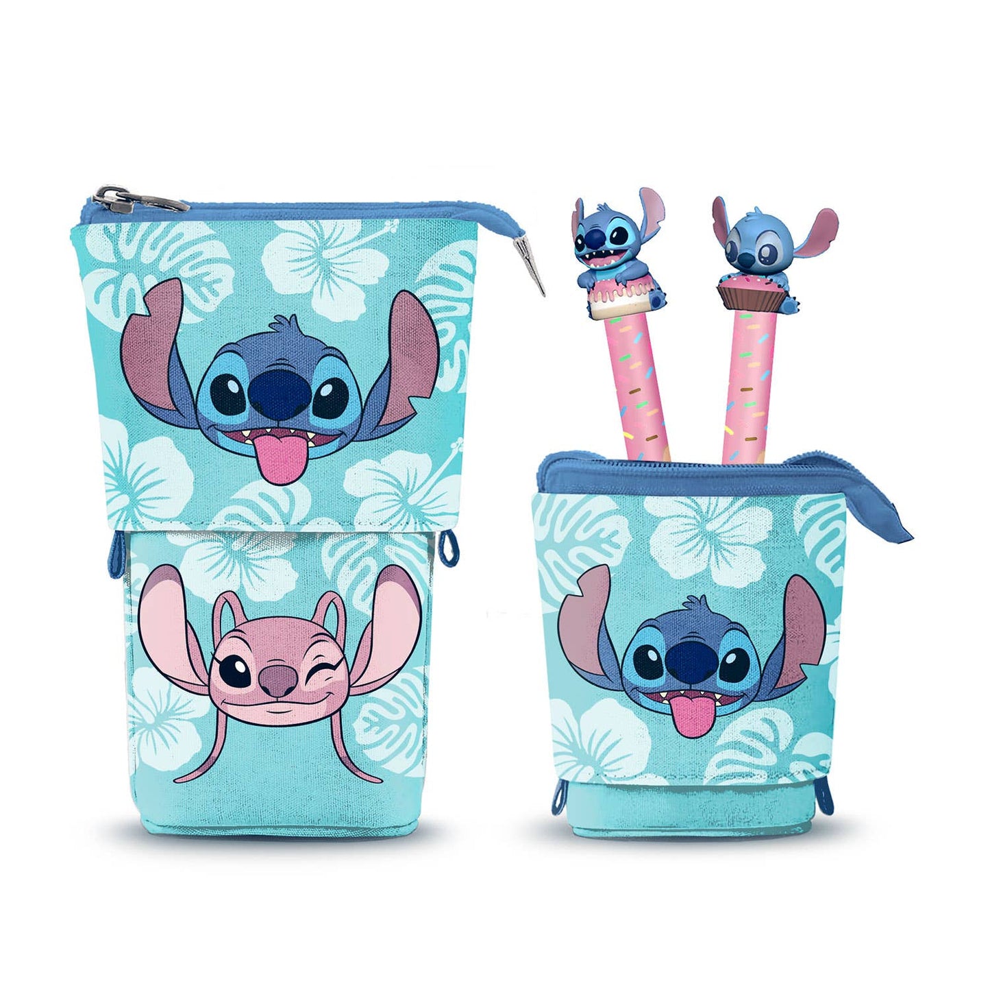 Disney Lilo & Stitch Federmäppchen + 2 radierbare Gelstifte
