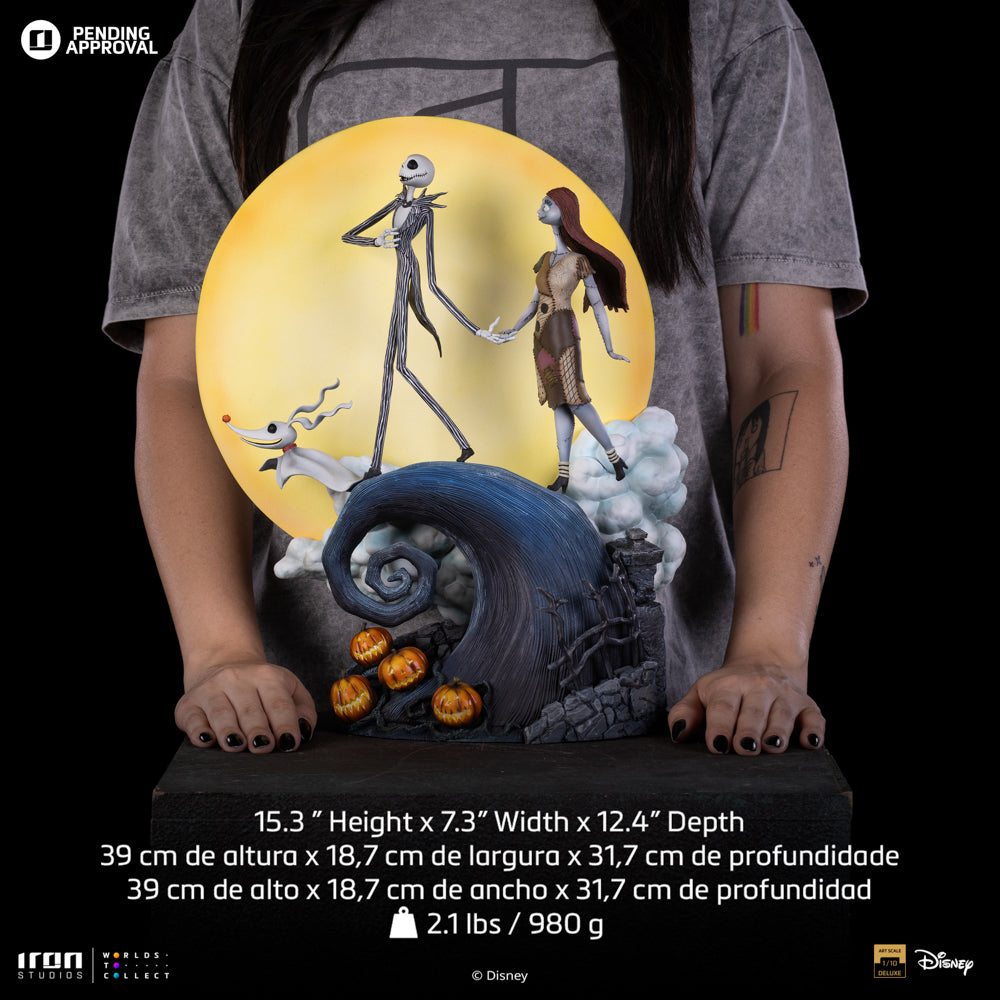 Statue Jack and Sally - Nightmare Before Christmas - Deluxe Art Scale 1/10 - Disney Classics