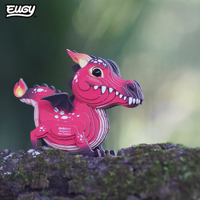 Maquette 3D EUGY 085 Dragon rouge – mise en scène – photographie 2