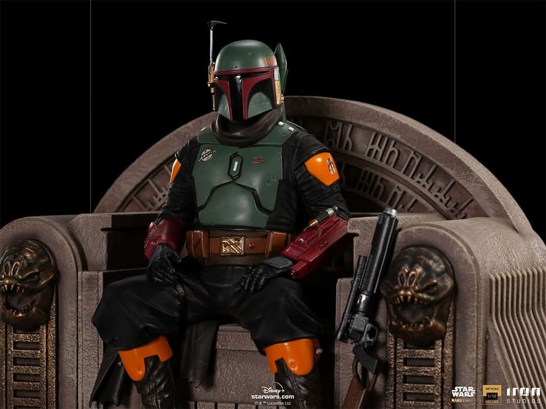 Statue Boba Fett auf Thron – Star Wars: The Mandalorian – Art Scale 1/10