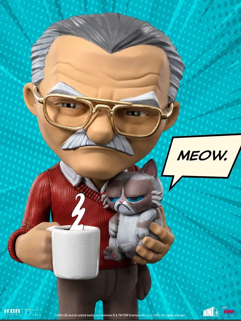 Stan Lee with Grumpy Cat Figure - Pow - Mini Co. - Spider-Man