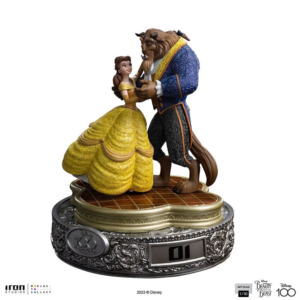 Statue Beauty and The Beast 100 Years Version - Disney 100th - Beauty and The Beast - Art Scale 1/10