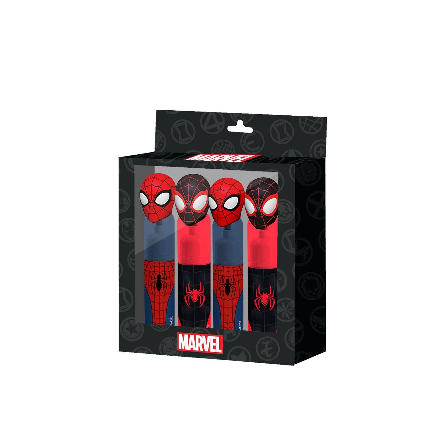 Pack de 4 Surligneurs : Corail et Bleu Spider-Man