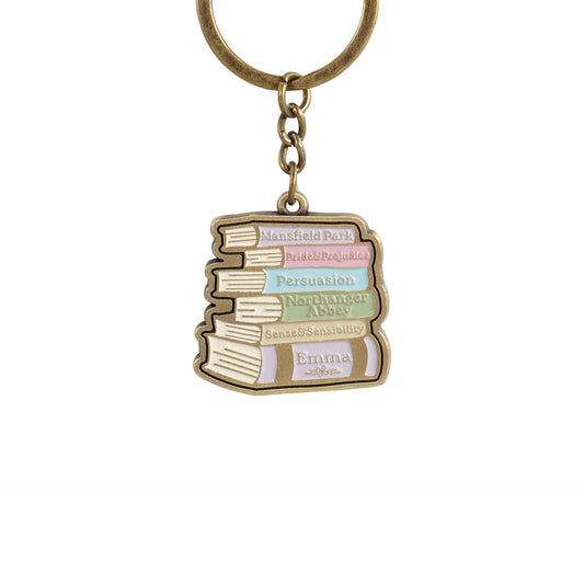 Porte-clés Jane Austen - Pile de livres