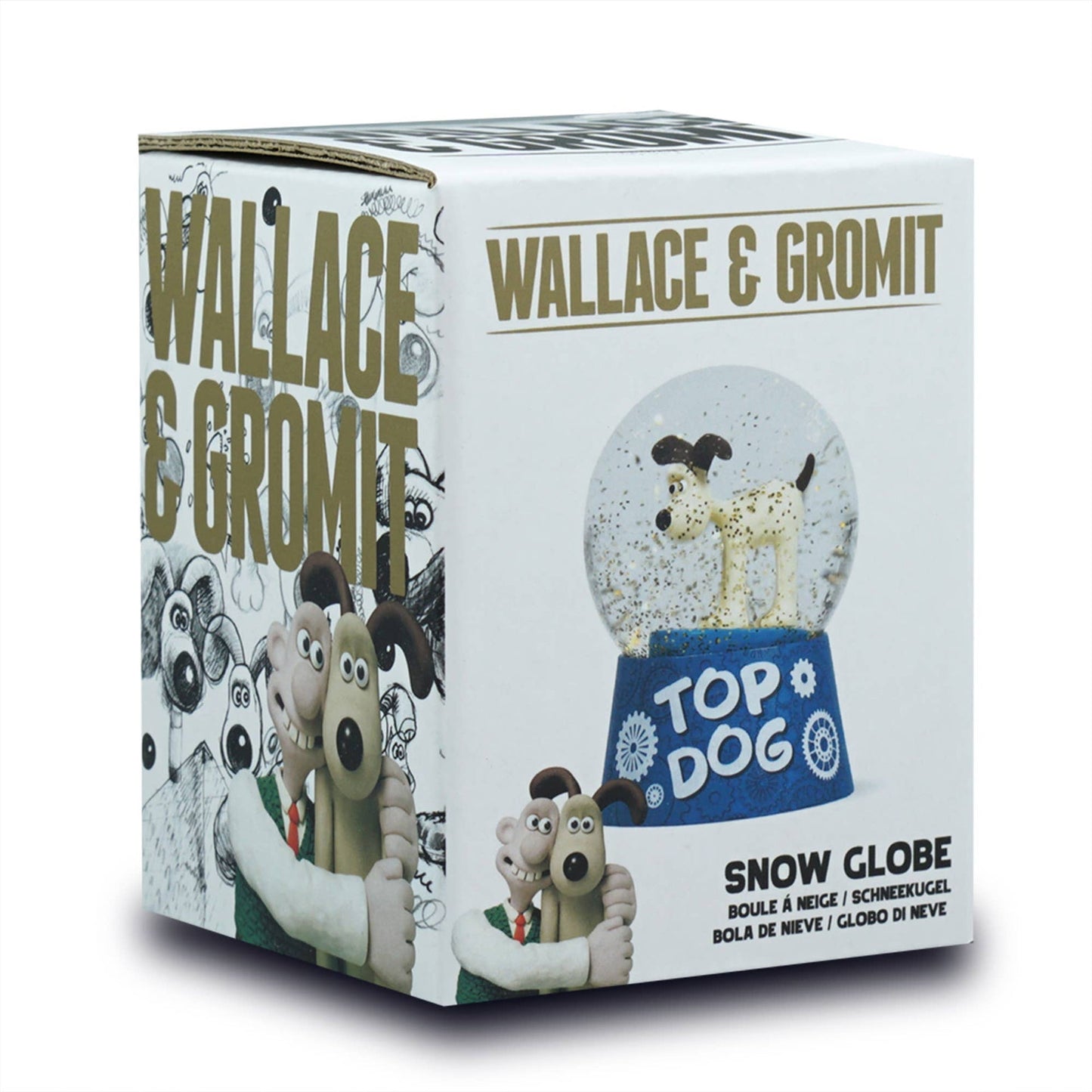 Wallace & Gromit Schneekugel - Gromit