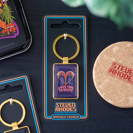 Schlüsselanhänger „Ich liebe dich bis zum Tod“ von Steven Rhodes