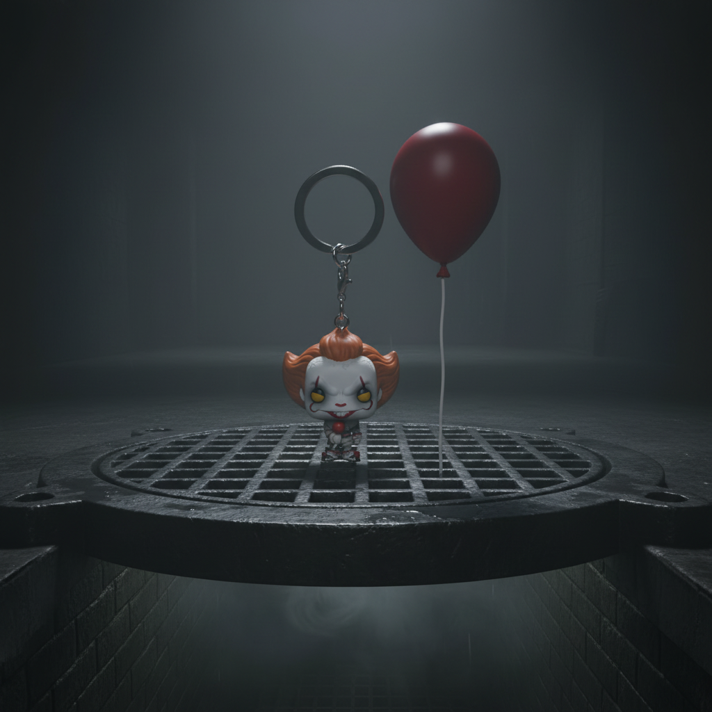 Pop! Keychain Pennywise with Red Balloon