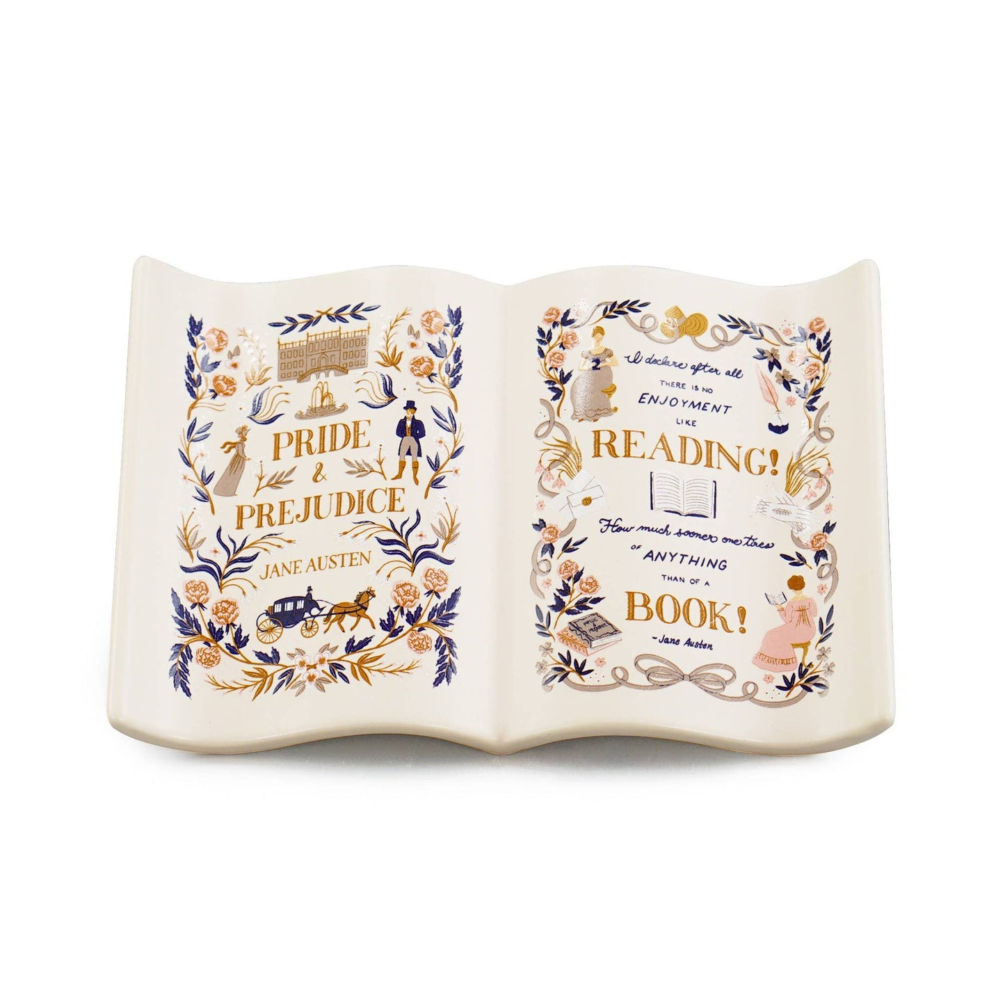 Jane Austen Trinket Dish Book - Pride and Prejudice