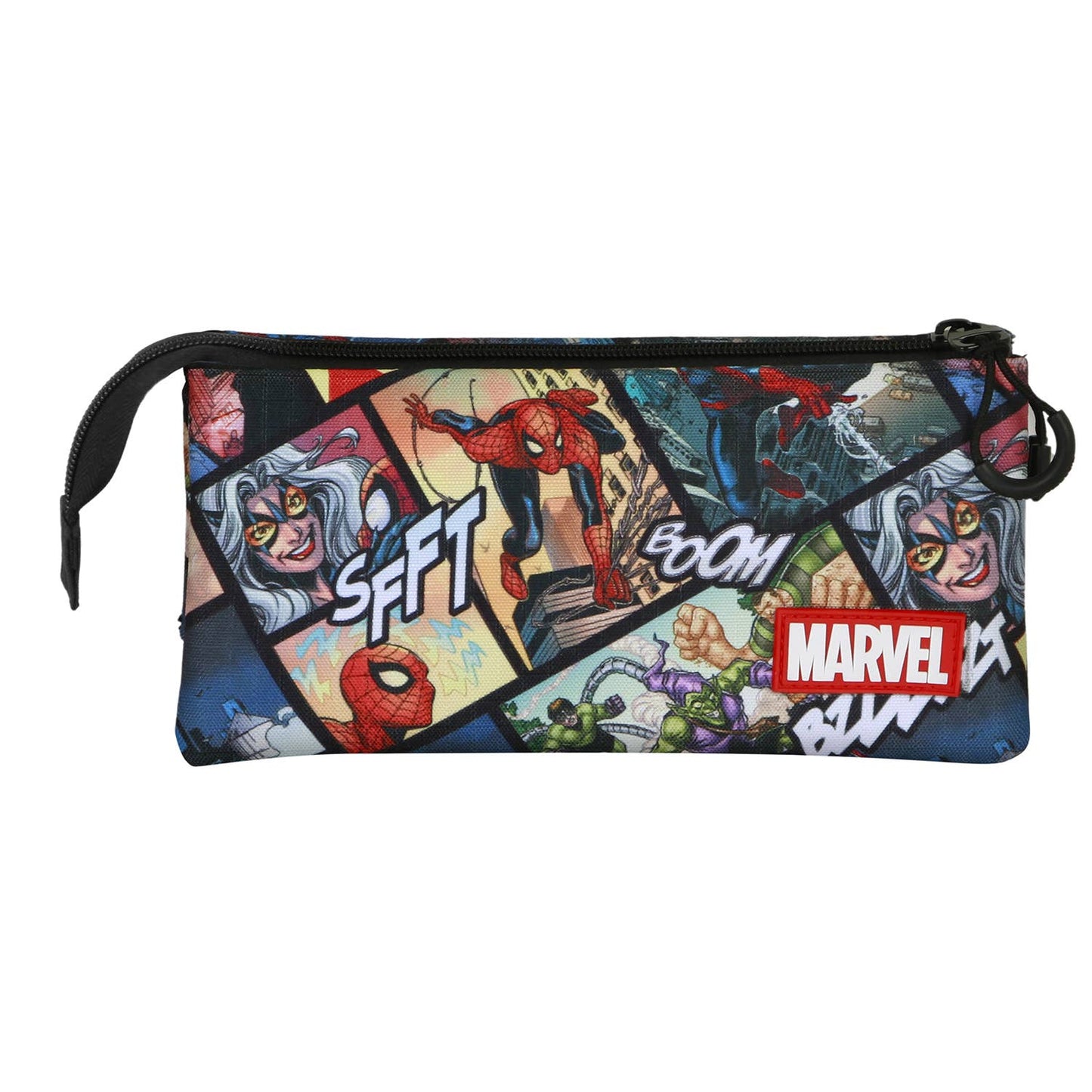 Marvel Triple Pencil Case - Spiderman Panels