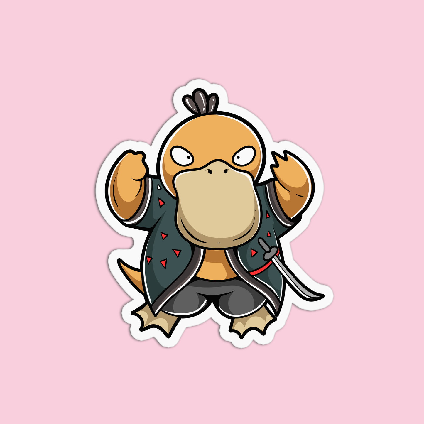 Samurai-Ente Sticker