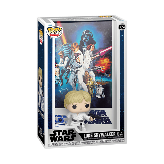 Pop! Filmposter Luke Skywalker mit R2-D2