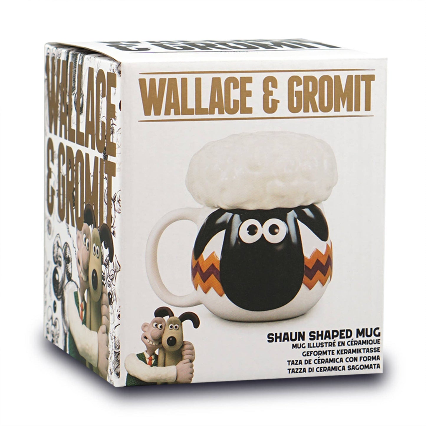 3D mug with lid Wallace & Gromit - Shaun
