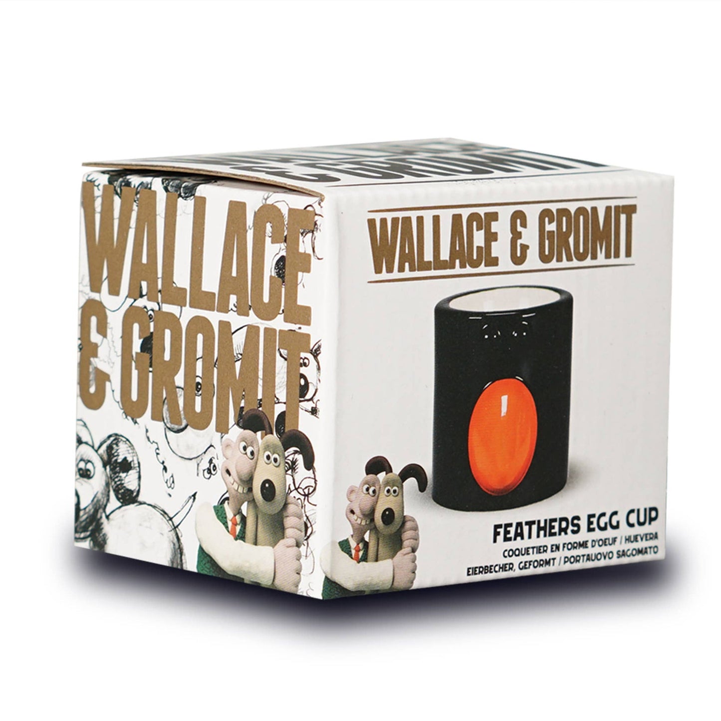 Wallace & Gromit Egg Cup - Feathers