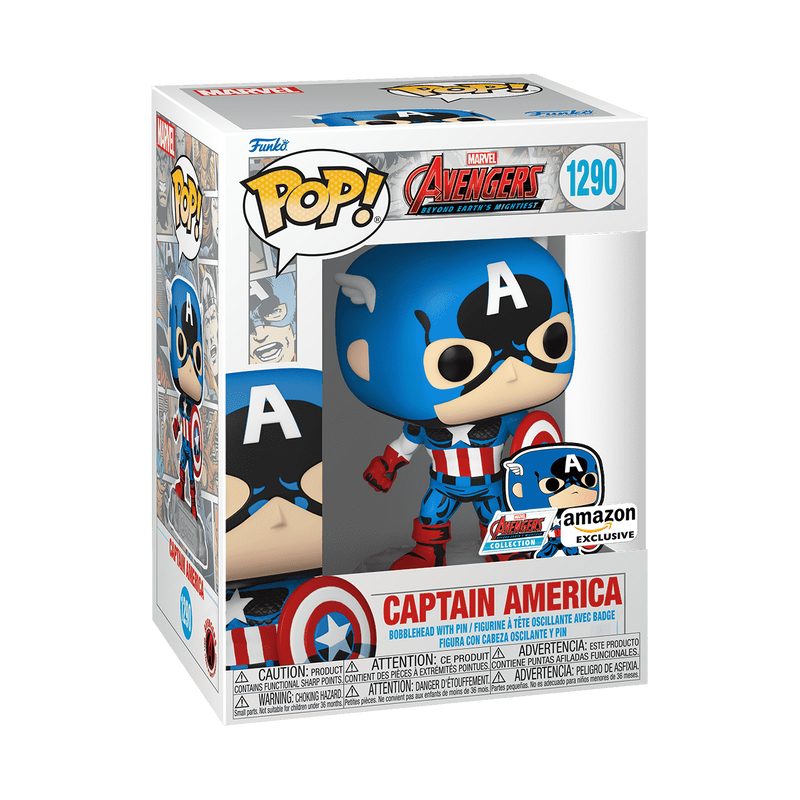 Funko Pop! Captain America avec Pin's