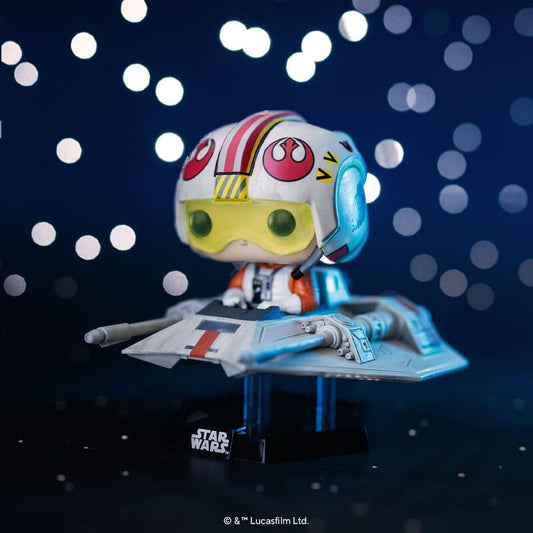 Pop! Fährt Super Deluxe Luke Skywalker im T-47 Airspeeder