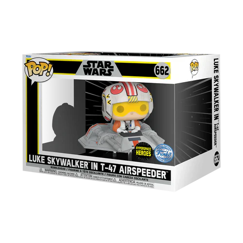Pop! Fährt Super Deluxe Luke Skywalker im T-47 Airspeeder