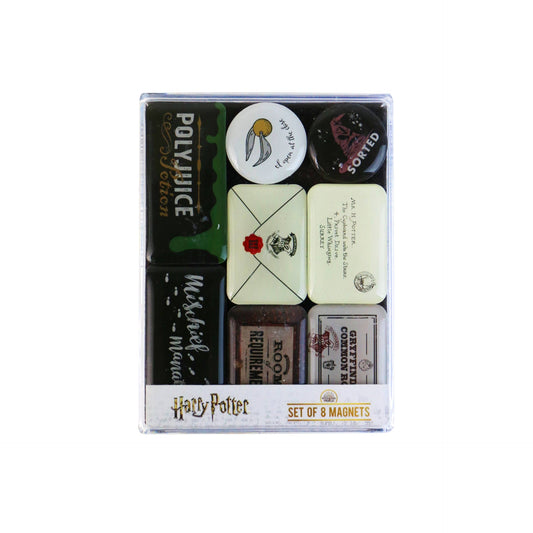 Set of 8 Harry Potter Epoxy Magnets - Hogwarts Artifacts