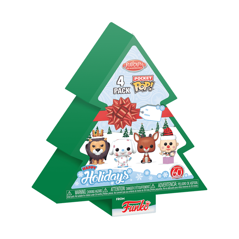 Pocket Pop! Feiertags-4er-Pack Rudolph mit der roten Nase