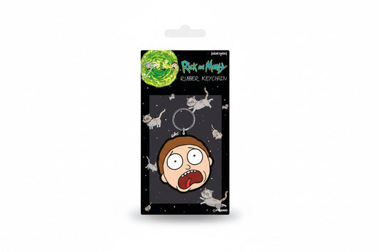 Rick and Morty Keychain - Morty Terrified Face