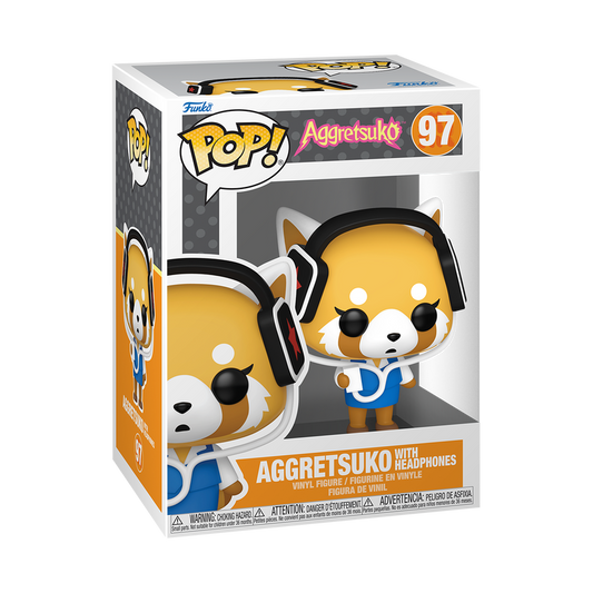 Pop! Aggretsuko mit Kopfhörern