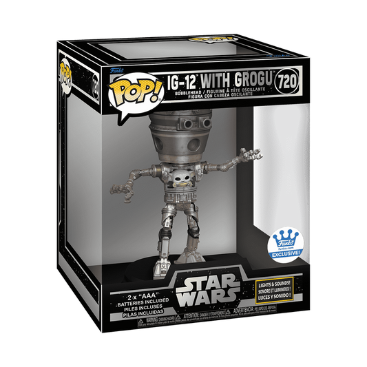 Pop! Deluxe Lichter und Sounds IG-12 mit Grogu