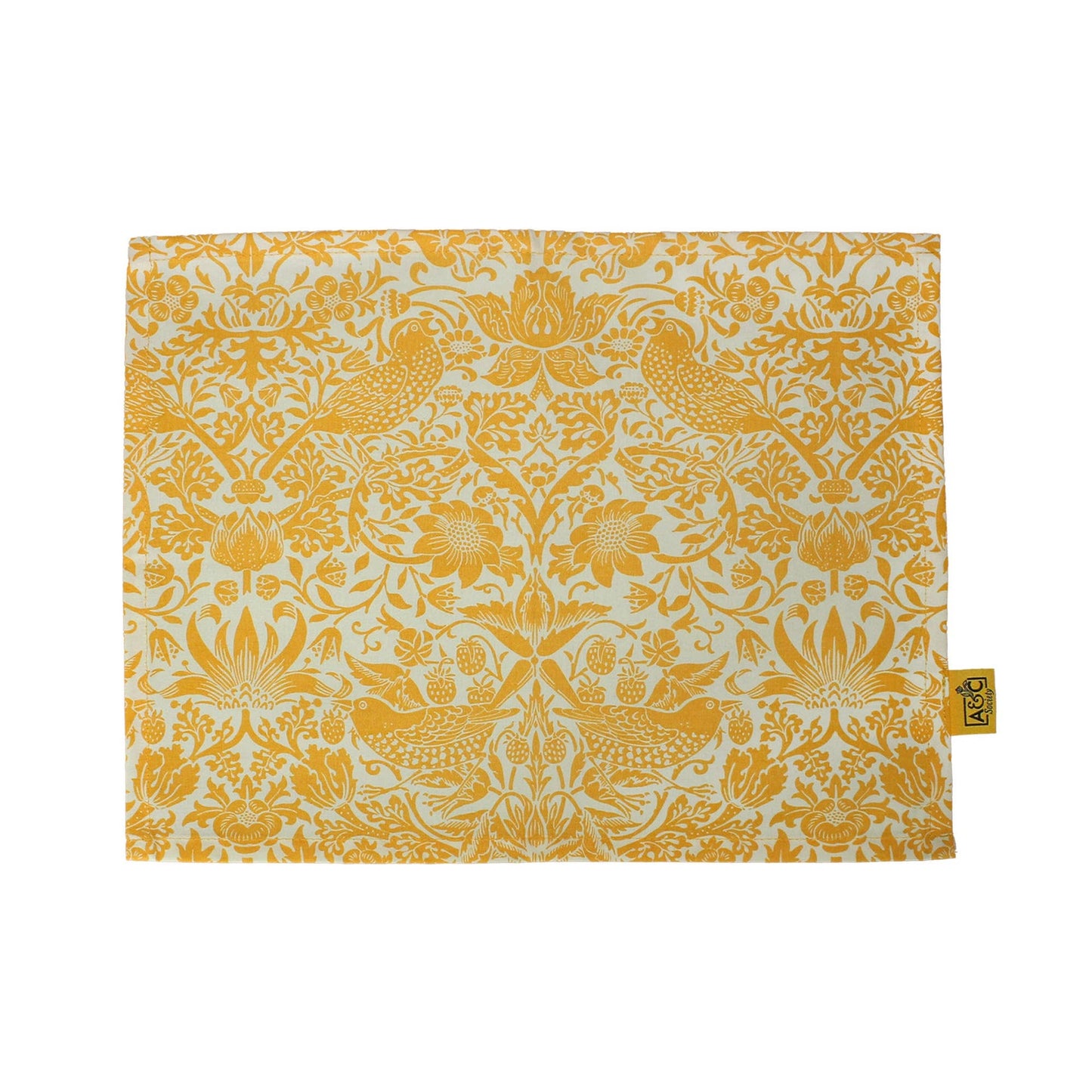 William Morris Recycled Cotton Placemats & Napkins - Yellow