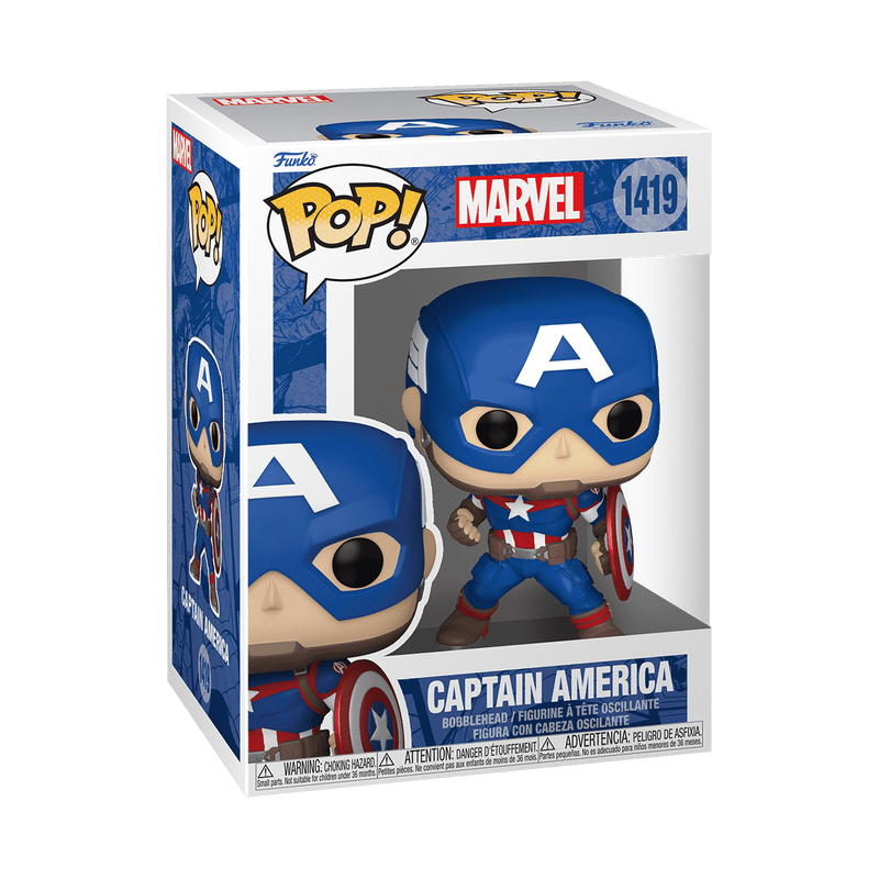 Pop! Captain America (Marvel New Classics) #1419 - vue officielle Funko