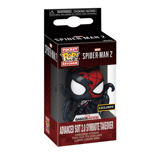 Funko Pop! Keychain Advanced Suit 2.0 Symbiote Takeover – Spider‑Man