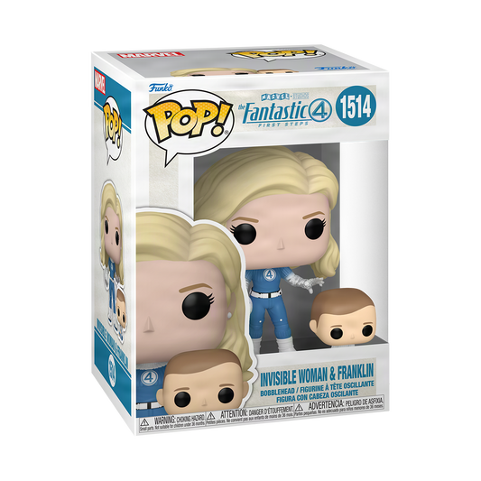 Funko Pop! & Buddy Invisible Woman & Franklin Fantastic Four First Steps #1514 - boîte