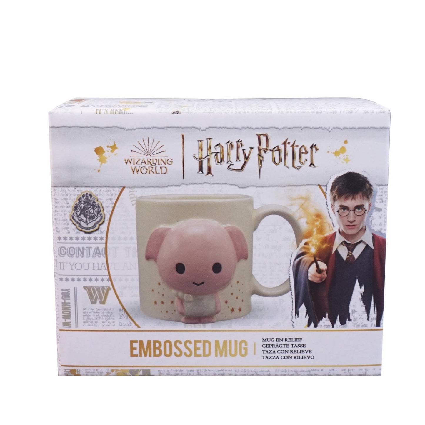 Harry Potter Mug - 350 ml Embossed Cardboard Kawaii Dobby