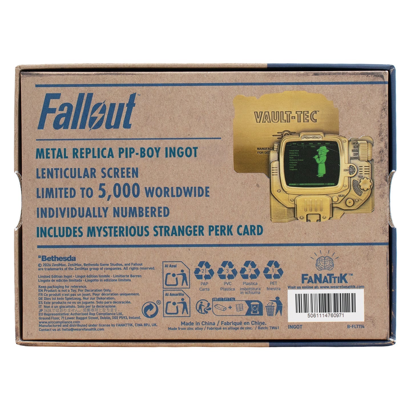 Objet collector Fallout - Pip-Boy Lenticular Ingot – Mysterious Stranger VariantLObjet collector Fallout - Pip-Boy Lenticular Ingot – Mysterious Stranger VariantiObjet collector Fallout - Pip-Boy Lenticular Ingot – Mysterious Stranger VariantnObjet collector Fallout - Pip-Boy Lenticular Ingot – Mysterious Stranger VariantgObjet collector Fallout - Pip-Boy Lenticular Ingot – Mysterious Stranger VariantoObjet collector Fallout - Pip-Boy Lenticular Ingot – Mysterious Stranger VarianttObjet collector Fallout -