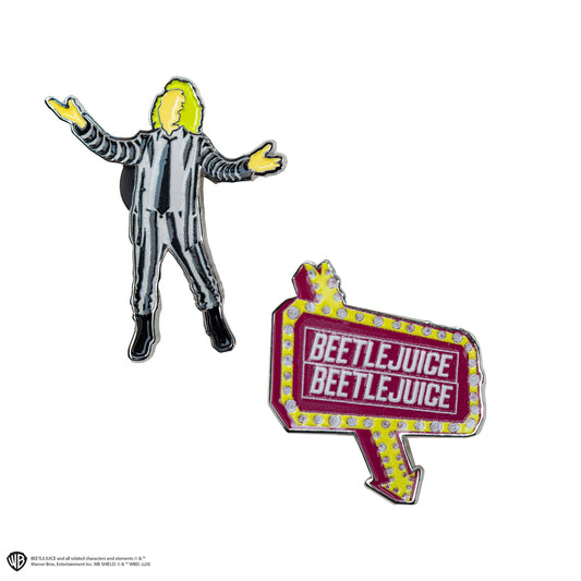 Set mit 2 Beetlejuice Ansteckern
