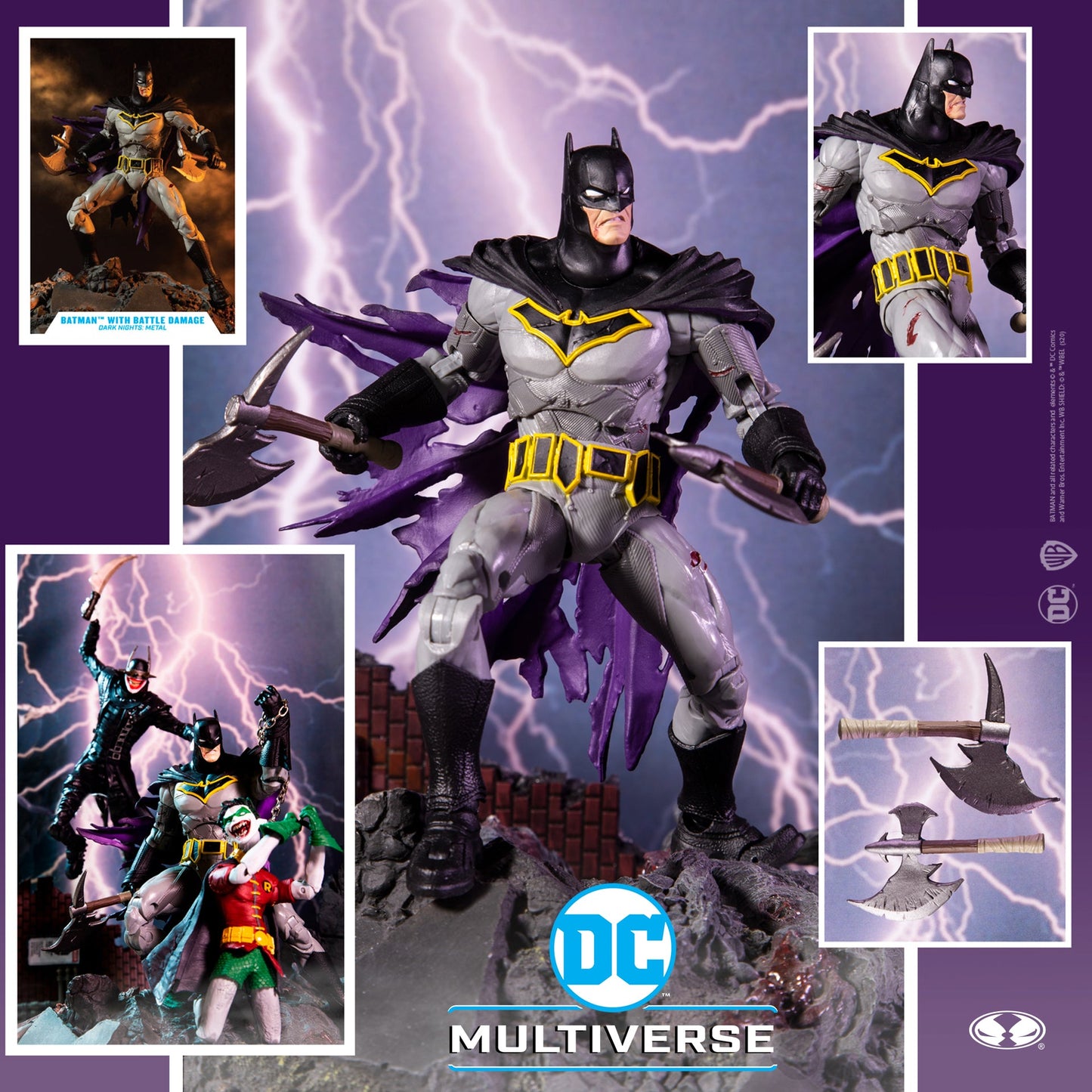 Batman mit Kampfspuren (Dark Knights: Metal)