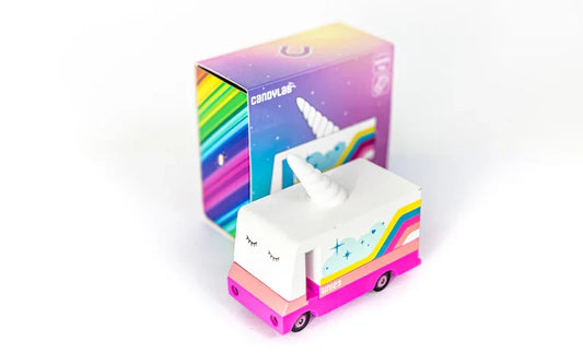 Camionette en Bois Candycar World - Licorne – vue produit 2