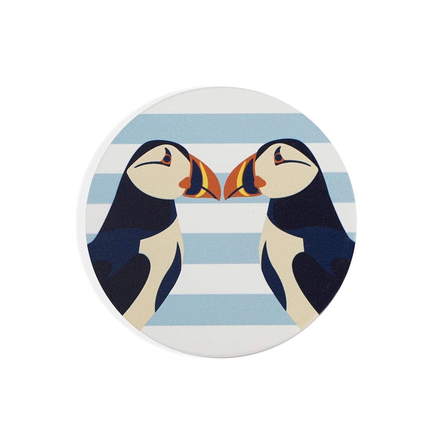 RSPB Coaster - Puffin Kiss