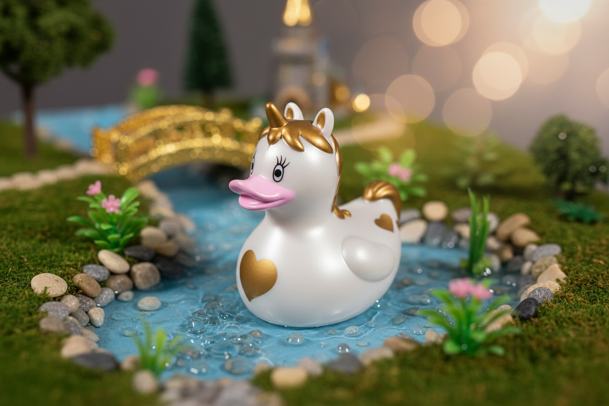 Canard Licorne Yarto — canard de bain à collectionner, vue complémentaire 4