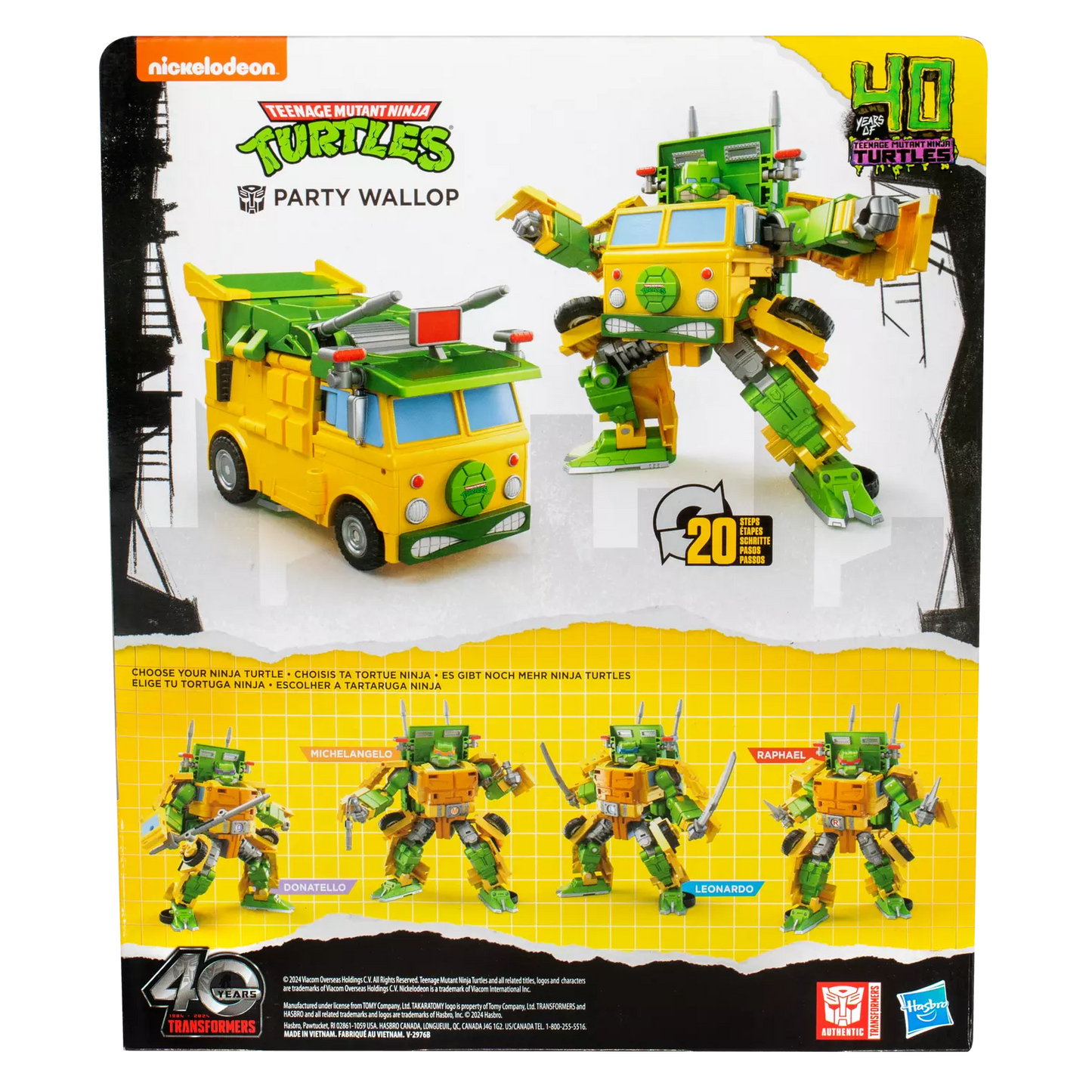 Transformers x Teenage Mutant Ninja Turtles: Party Wallop
