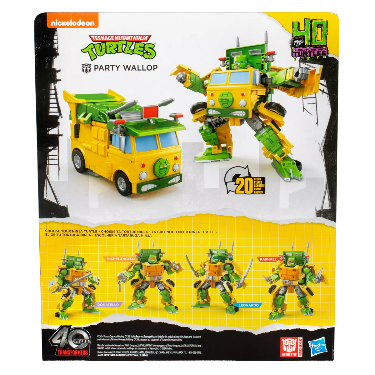 Transformers Collaborative Teenage Mutant Ninja Turtles x Transformers Party Wallop