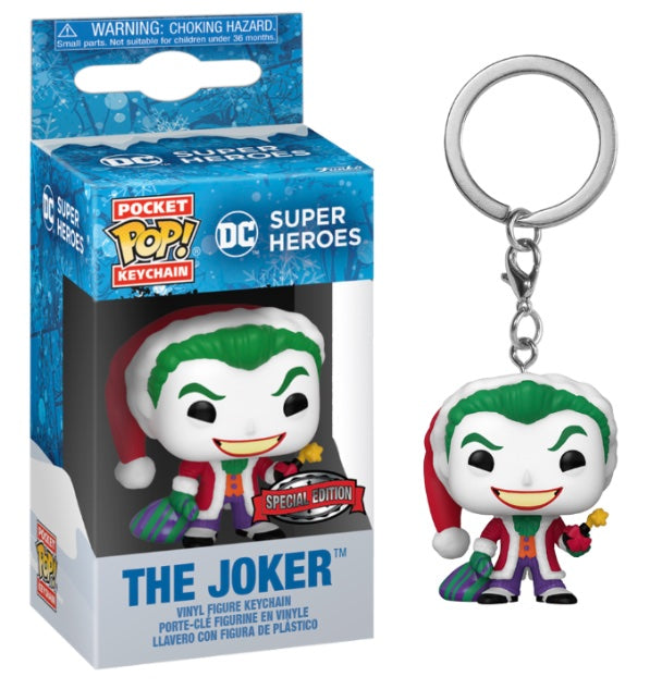 pop keychain le joker en pere noel