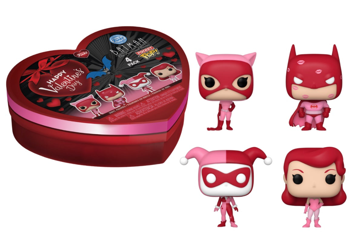 Pocket Pop! 4er-Pack – DC Comics Valentinstag