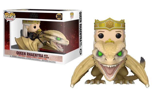Funko Pop! Rides Deluxe Reine Rhaenyra avec Syrax – Dragons