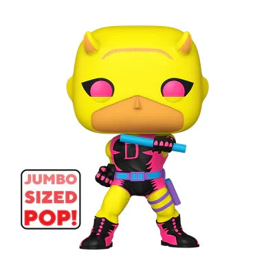 Funko Pop! Jumbo Daredevil (Yellow & Red) (Black Light) – Marvel