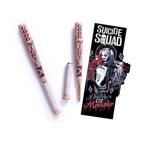 Suicide Squad Baseball Bat Pen and Bookmark - Harley Quinn