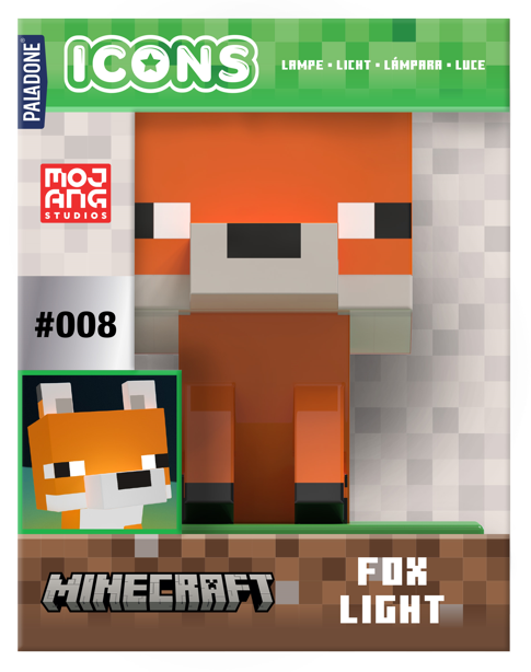 Veilleuse Icon Minecraft - Renard – vue 2