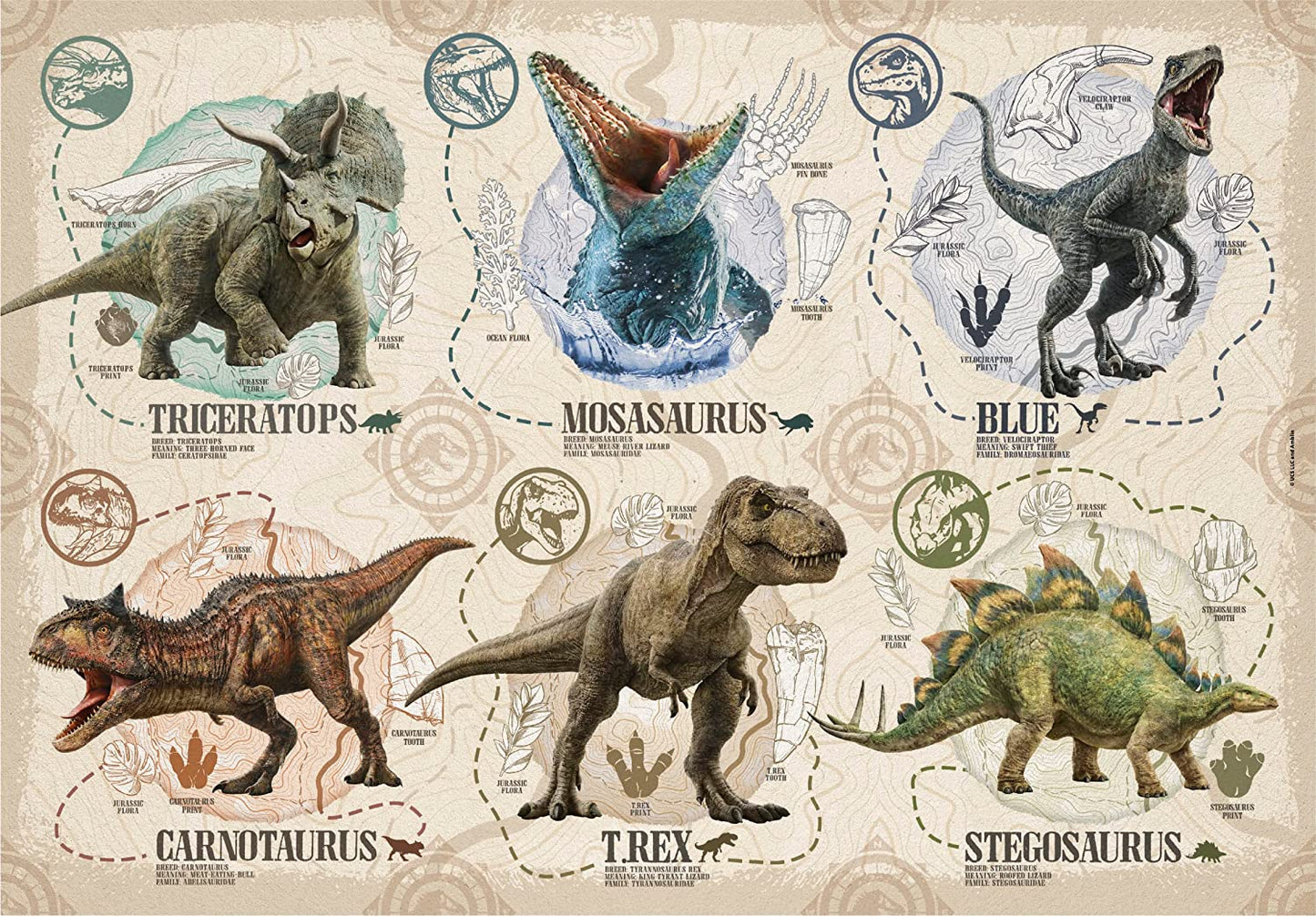 Jurassic World Puzzle - Dinosaurs