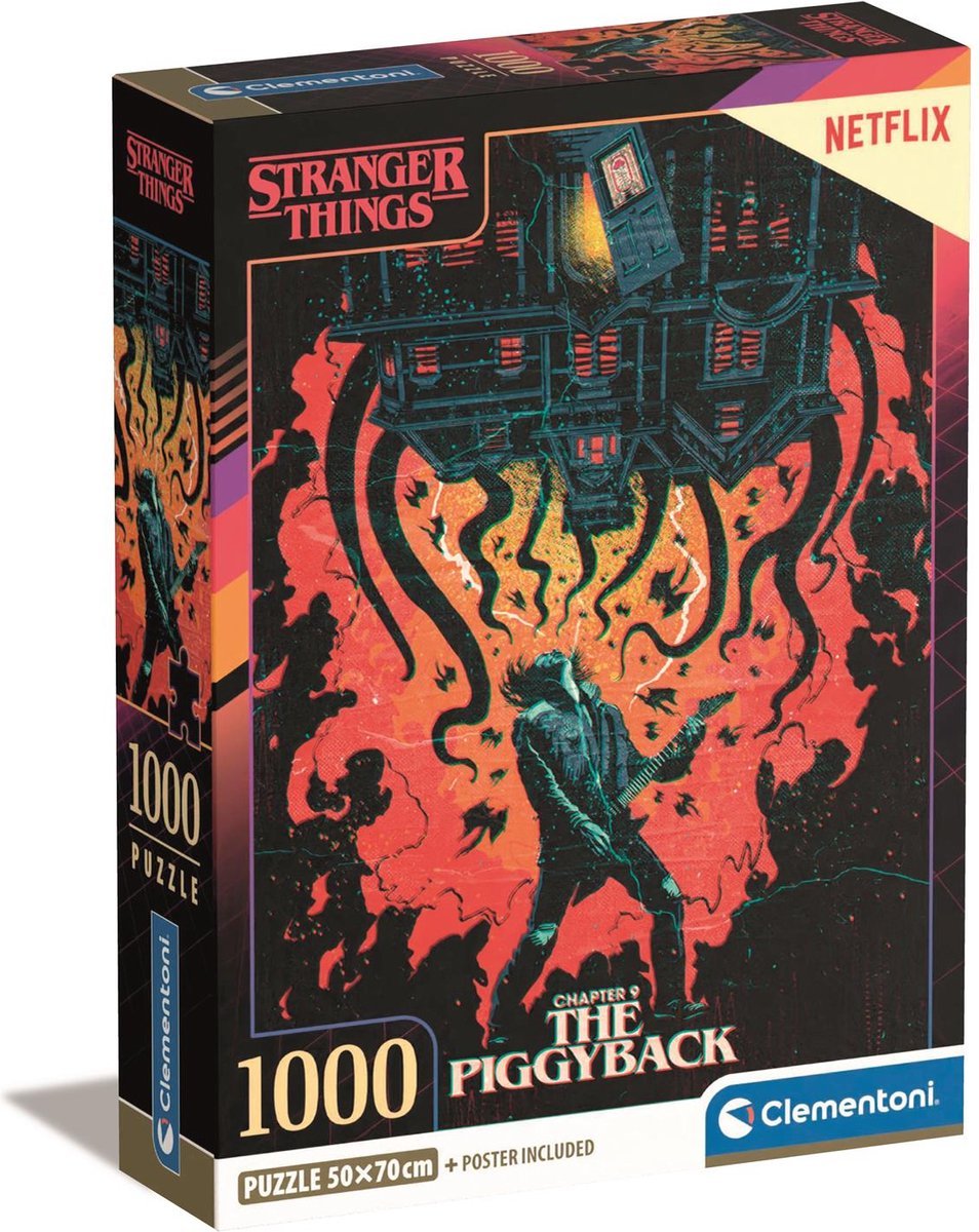 Puzzle Stranger Things Eddie 1000 pièces - Clementoni