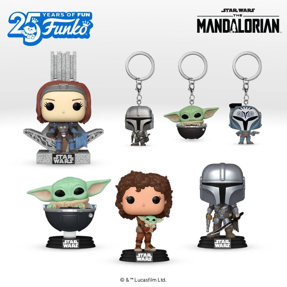 Pop! Keychain The Mandalorian with Darksaber