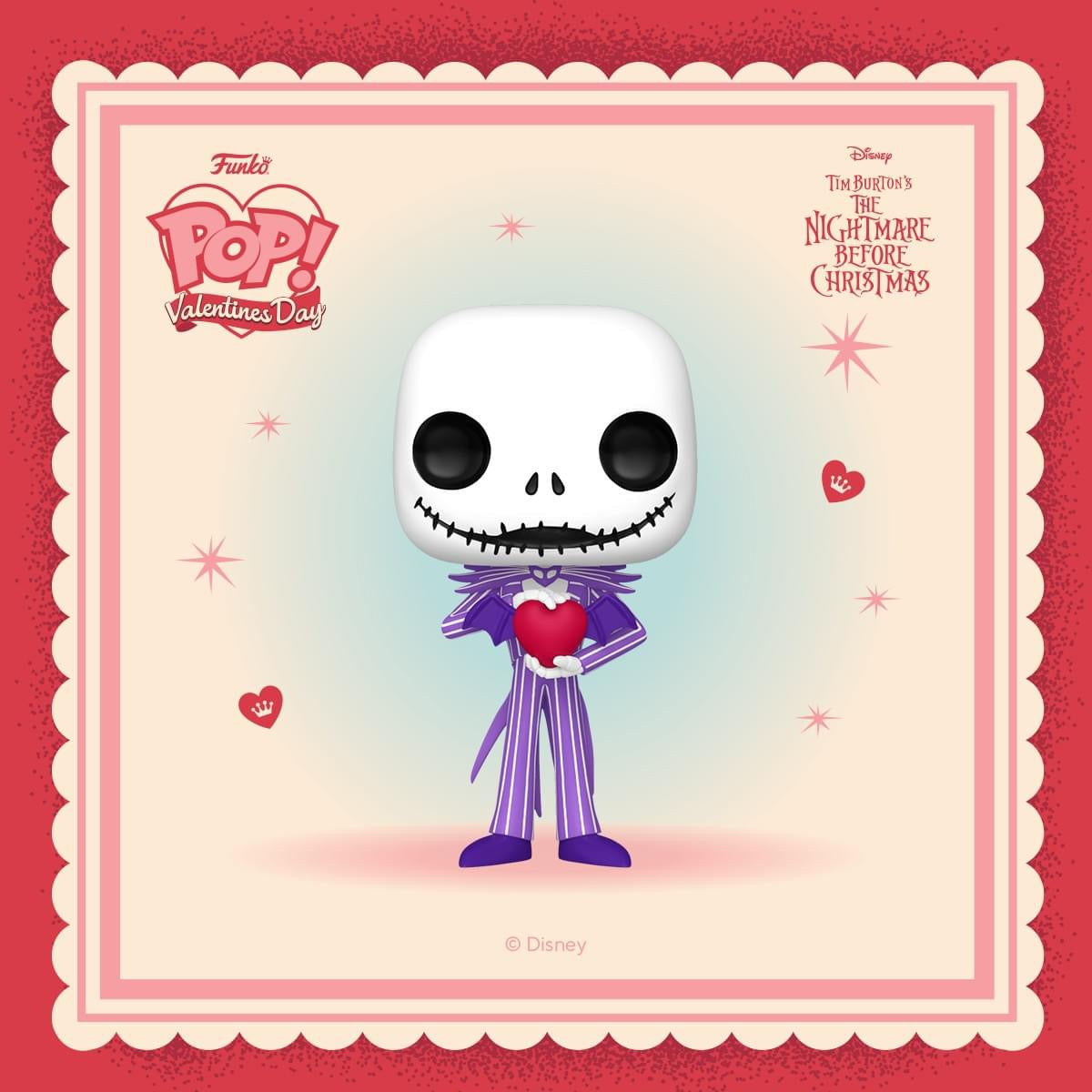 Jack Skellington mit Valentinsherz